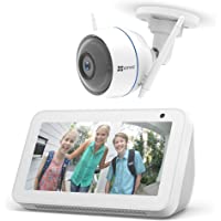Echo Show 5- blanco + EZVIZ ezTube 1080p Cámara de Seguridad- compatible con Alexa